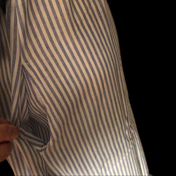 Cottagecore style blue/white striped maxi dress - Picture 5 of 6